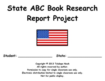 Preview of State ABC Book Research Report Project