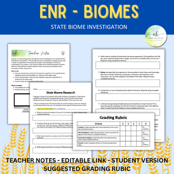 Preview of State Biome Investigation - ENR