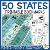 50 United States and Capitals Bookmarks | Printable