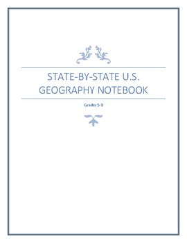 Preview of State-By-State U.S. Geography Notebook - Middle Grades (5th-8th)