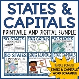 50 United States and Capitals Unit Bundle | Printable and 