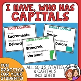 State Capitals I Have, Who Has Game - Engaging Classroom G
