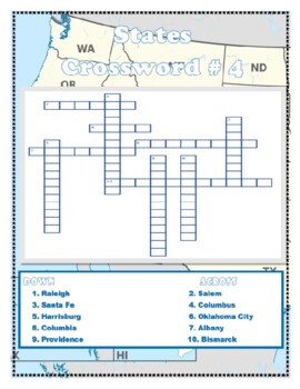 State Crossword #4 New Mexico South Carolina by Steven Iacono