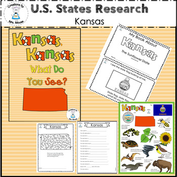 Preview of State Facts and Research - Kansas, Kansas What Do You See?