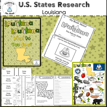 Preview of State Facts and Research - Louisiana, Louisiana What Do You See?