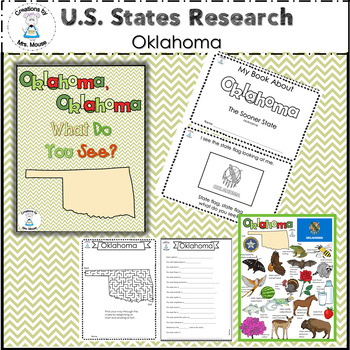 Preview of State Facts and Research - Oklahoma, Oklahoma What Do You See?