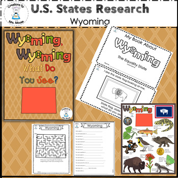 Preview of State Facts and Research - Wyoming, Wyoming What Do You See?