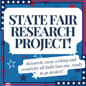 Preview of State Fair Research Project!