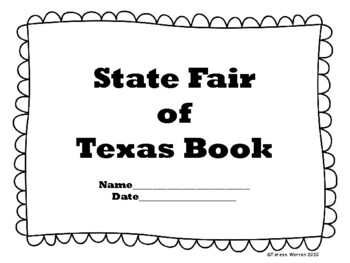 Preview of State Fair of Texas Book -TEKS/ELPS Aligned