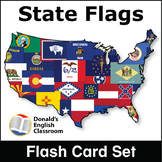 USA State Flag Flash Cards ESL ELL Newcomer