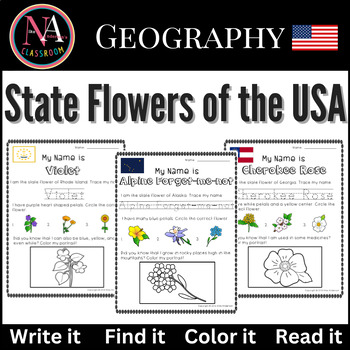 State Flowers Of The Usa Activity 50 Pages By Nike Anderson S Classroom