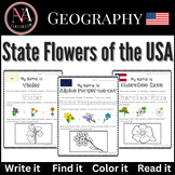 State Flowers of the USA Activity (50 Pages)