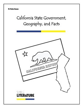 Preview of SL State Games: California State Government, Geography, and Facts