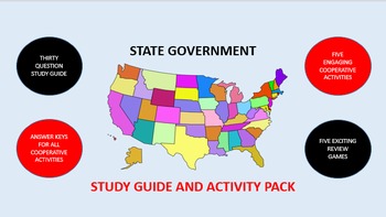 Preview of State Government: Study Guide and Activity Pack