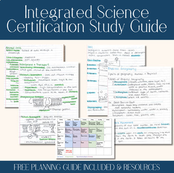 Preview of State Licensure Exam Study Guide - Secondary Integrated Sciences