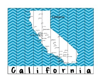 Preview of State Name Puzzles- California