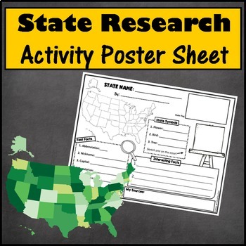 Preview of State Research Poster Activity Page