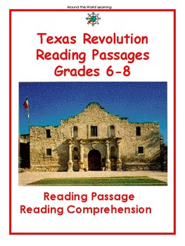 Preview of State Reading Passages: Texas Revolution
