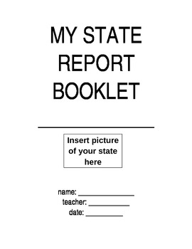 Preview of State Report Booklet - Any State!