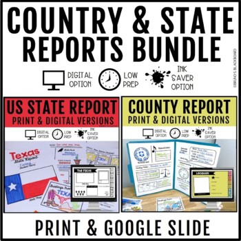 Preview of State Report & Country Report Bundle
