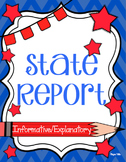 State Report ~ Research ~No Prep ~Ready To Print ~Informat