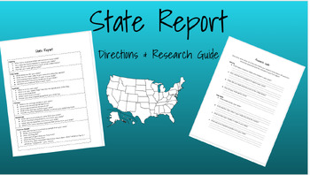 Preview of State Report Research Guide and Template