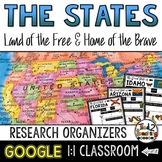State Report Research Organizers: Google Classroom
