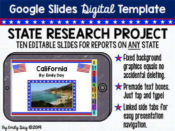 Preview of State Research Project Digital Template
