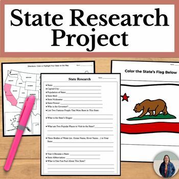 Preview of State Research Project with Differentiated Options for Social Studies