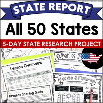 Preview of State Research Projects | ALL 50 STATES BUNDLE