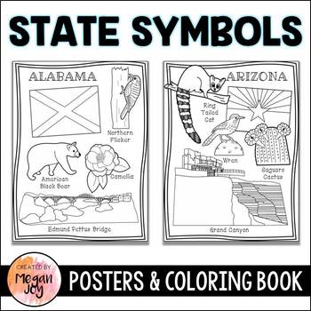 State Symbols Coloring Book By Megan Joy Teachers Pay Teachers