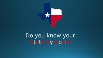 Preview of State Symbols of Texas PowerPoint