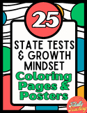 State Test & Growth Mindset Coloring Sheets and Posters