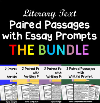 Preview of State Test Prep: Paired Passages with Writing Prompts - Literary Text BUNDLE