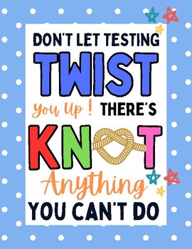 Preview of State Testing Day Motivational Tag | Test Day Tag