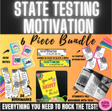 State Testing Encouragement Bundle Desk Note, Poster, Sign