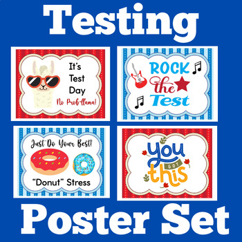 Test Testing Door Decorations | Motivational Encouragement Posters Poster