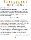 State Testing Importance & Significance Letter to Parents 