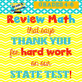 Math Review to thank students