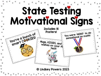 Preview of State Testing Motivational Signs