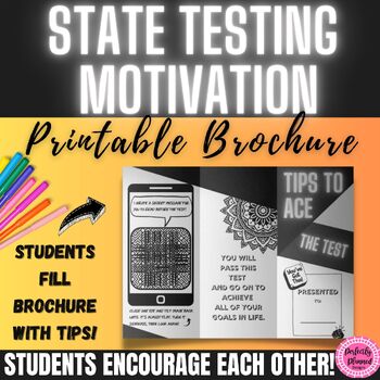 Preview of State Testing Tips Brochure | State Testing Encouragement | Testing Motivation