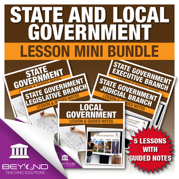 Preview of State and Local Government Digital Lesson Mini Bundle - U.S. Government