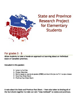 Preview of State and Province Research Project