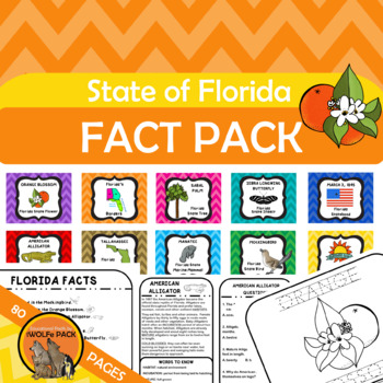 Preview of State of Florida Fact Pack {informational text, posters, printables, more}