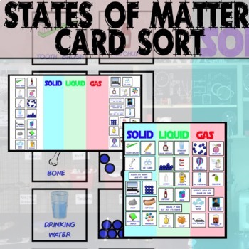 Preview of State of Matter Digital Card Sort for Powerpoint - Digital Interactive Notebook