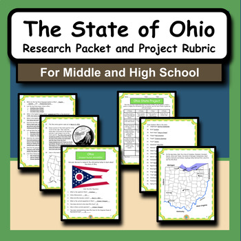 Preview of State of Ohio Research Packet and Project Activity for Social Studies