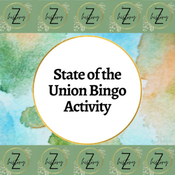 Preview of State of The Union Bingo