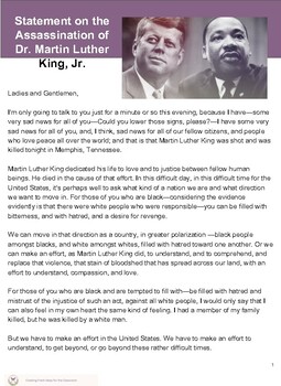 martin luther king assassination essay