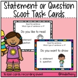 Statement or Question Task Cards Scoot Activity