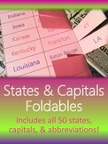 States, Capitals, & Abbreviations Foldables {Interactive N